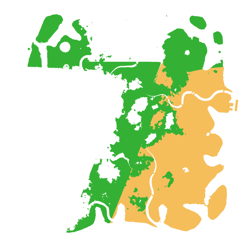 Biome Rust Map: Procedural Map, Size: 4375, Seed: 12345