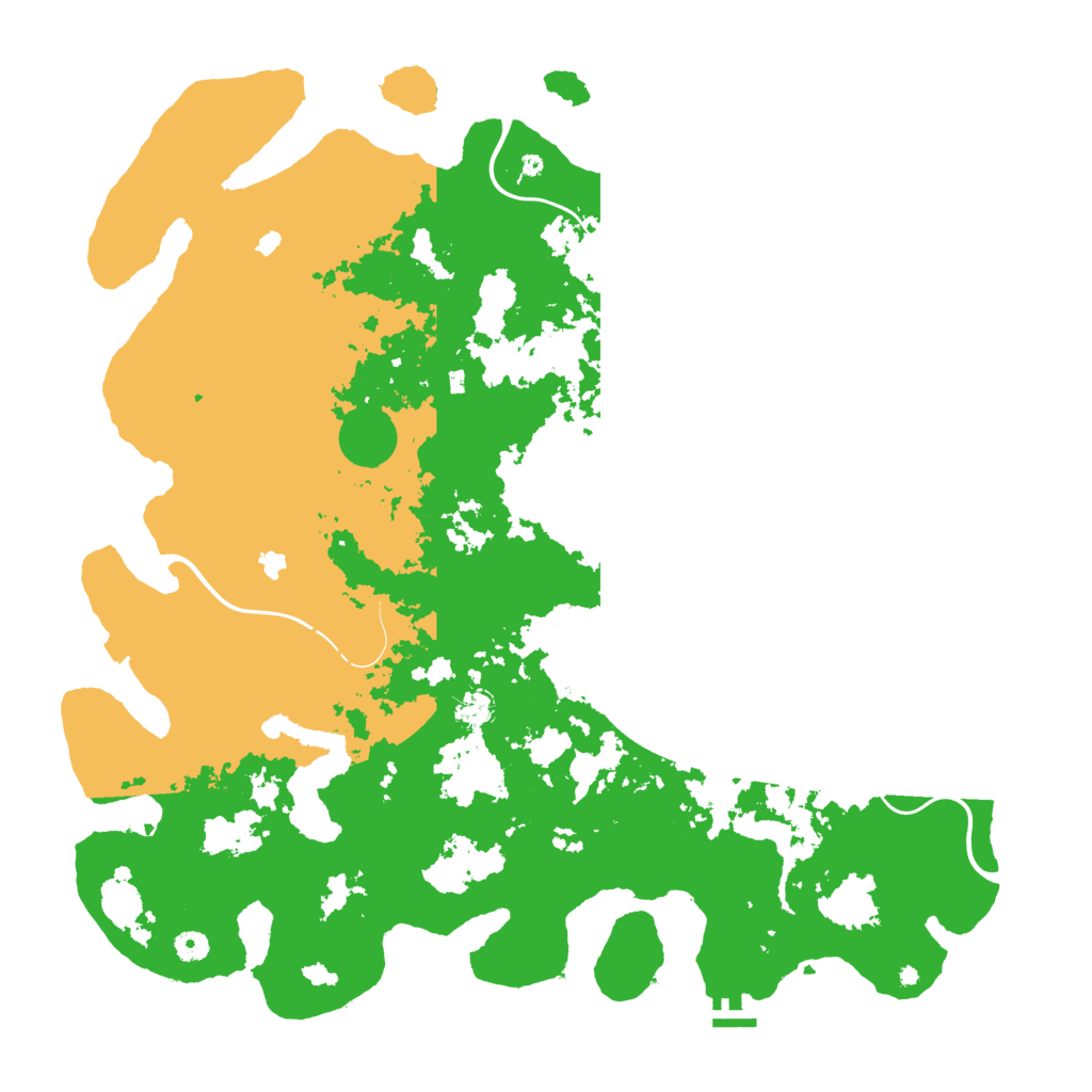 Biome Rust Map: Procedural Map, Size: 5000, Seed: 20220708