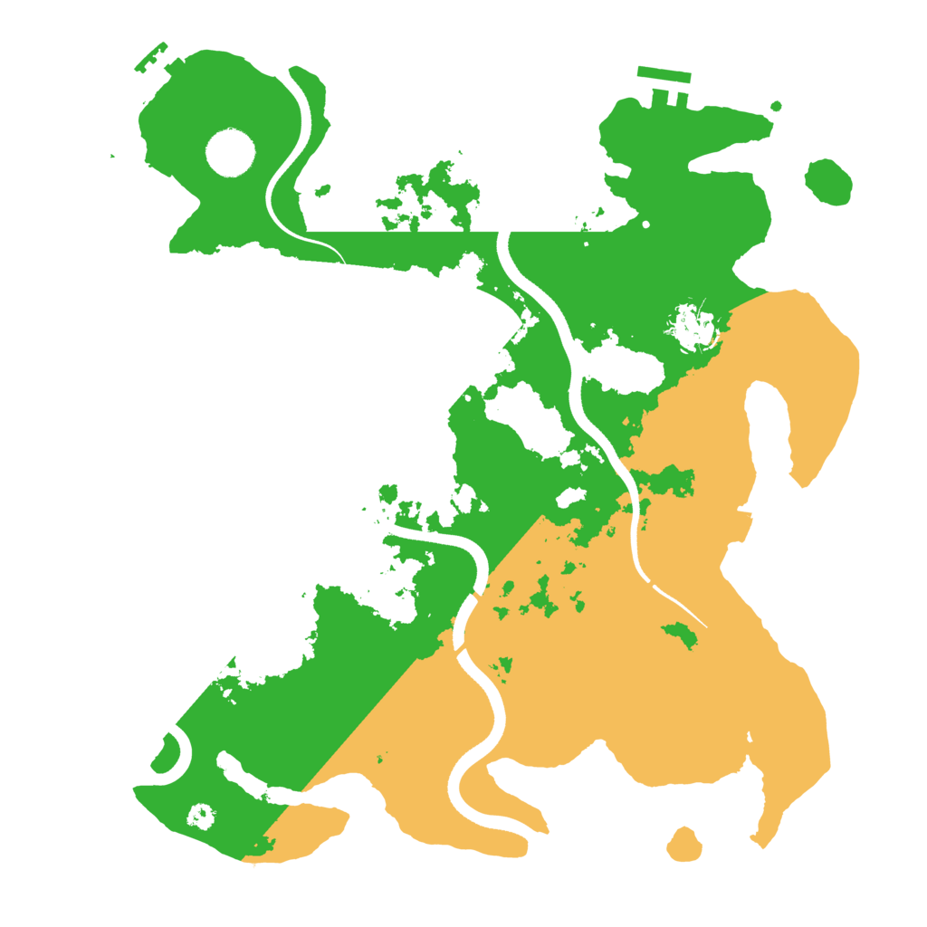 Biome Rust Map: Procedural Map, Size: 3500, Seed: 548313639
