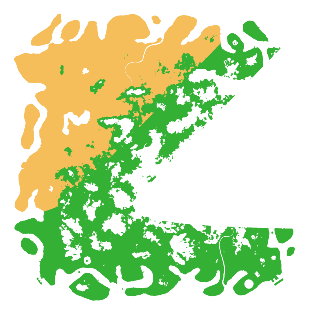 Biome Rust Map: Procedural Map, Size: 6000, Seed: 8977