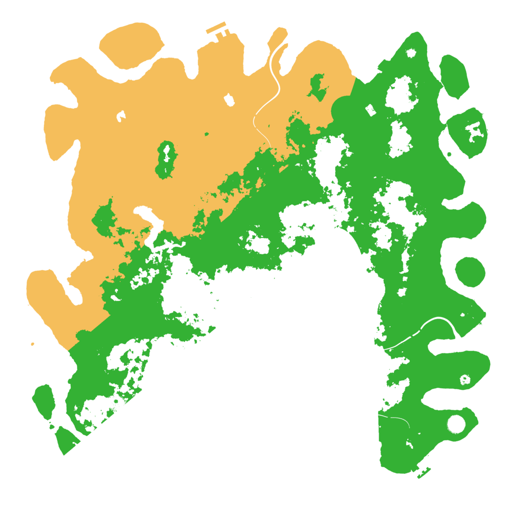 Biome Rust Map: Procedural Map, Size: 5000, Seed: 1253024832