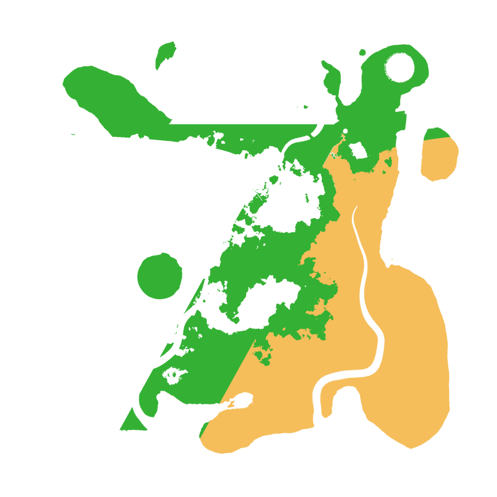 Biome Rust Map: Procedural Map, Size: 3000, Seed: 1225866097