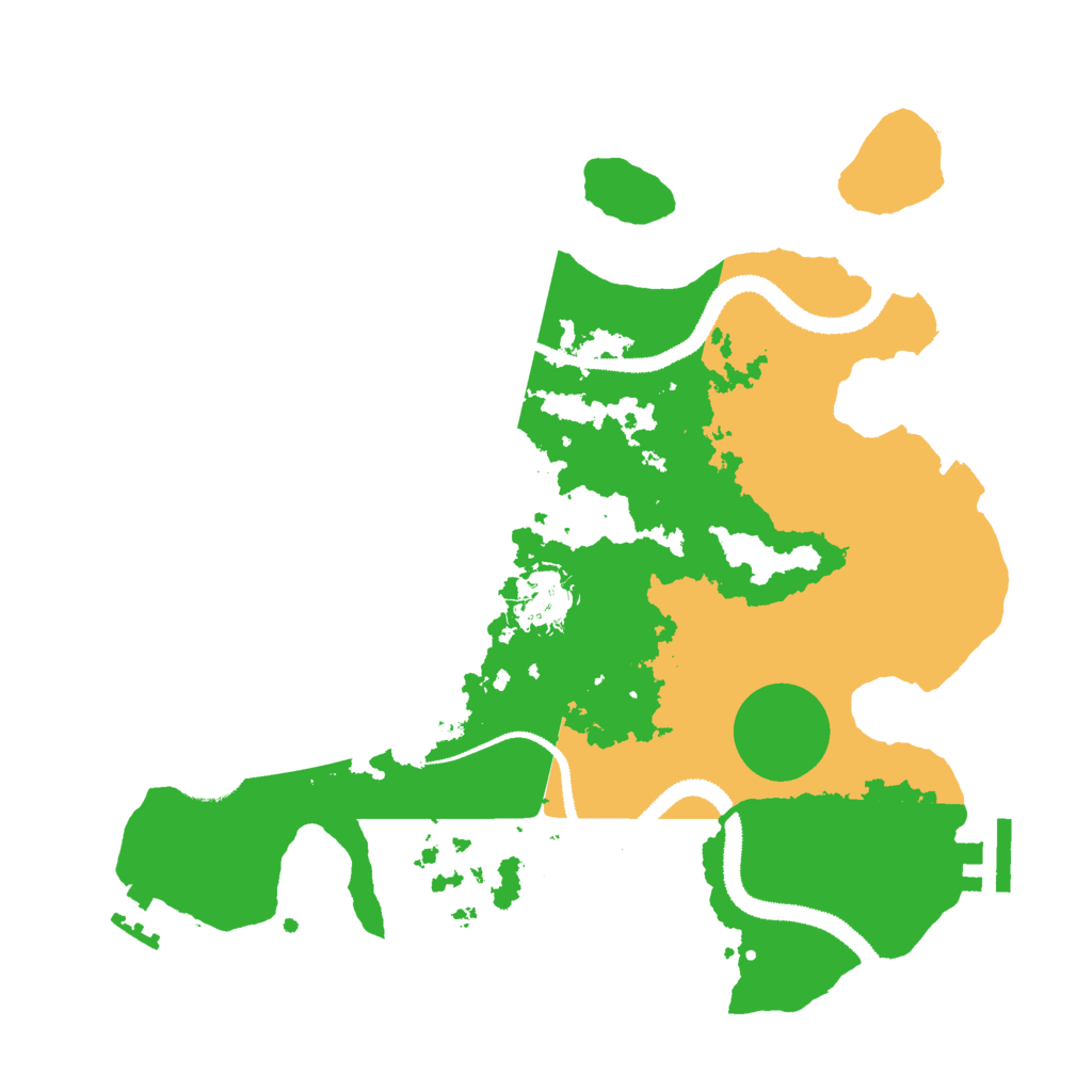 Biome Rust Map: Procedural Map, Size: 3000, Seed: 13145