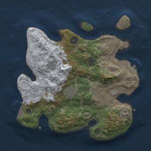 Thumbnail Rust Map: Procedural Map, Size: 3000, Seed: 13145, 12 Monuments