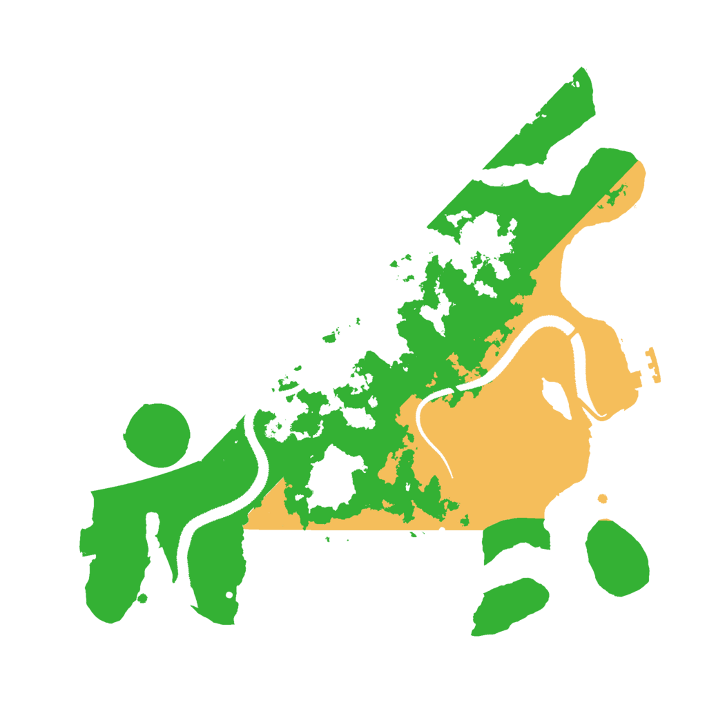 Biome Rust Map: Procedural Map, Size: 3000, Seed: 17454