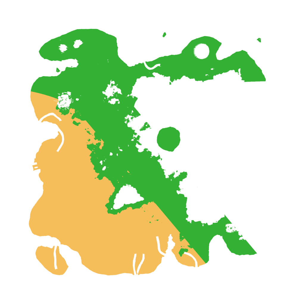 Biome Rust Map: Procedural Map, Size: 3500, Seed: 942310930