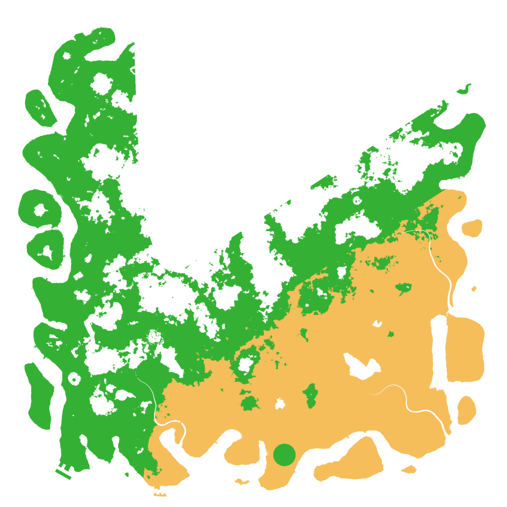 Biome Rust Map: Procedural Map, Size: 6000, Seed: 5121