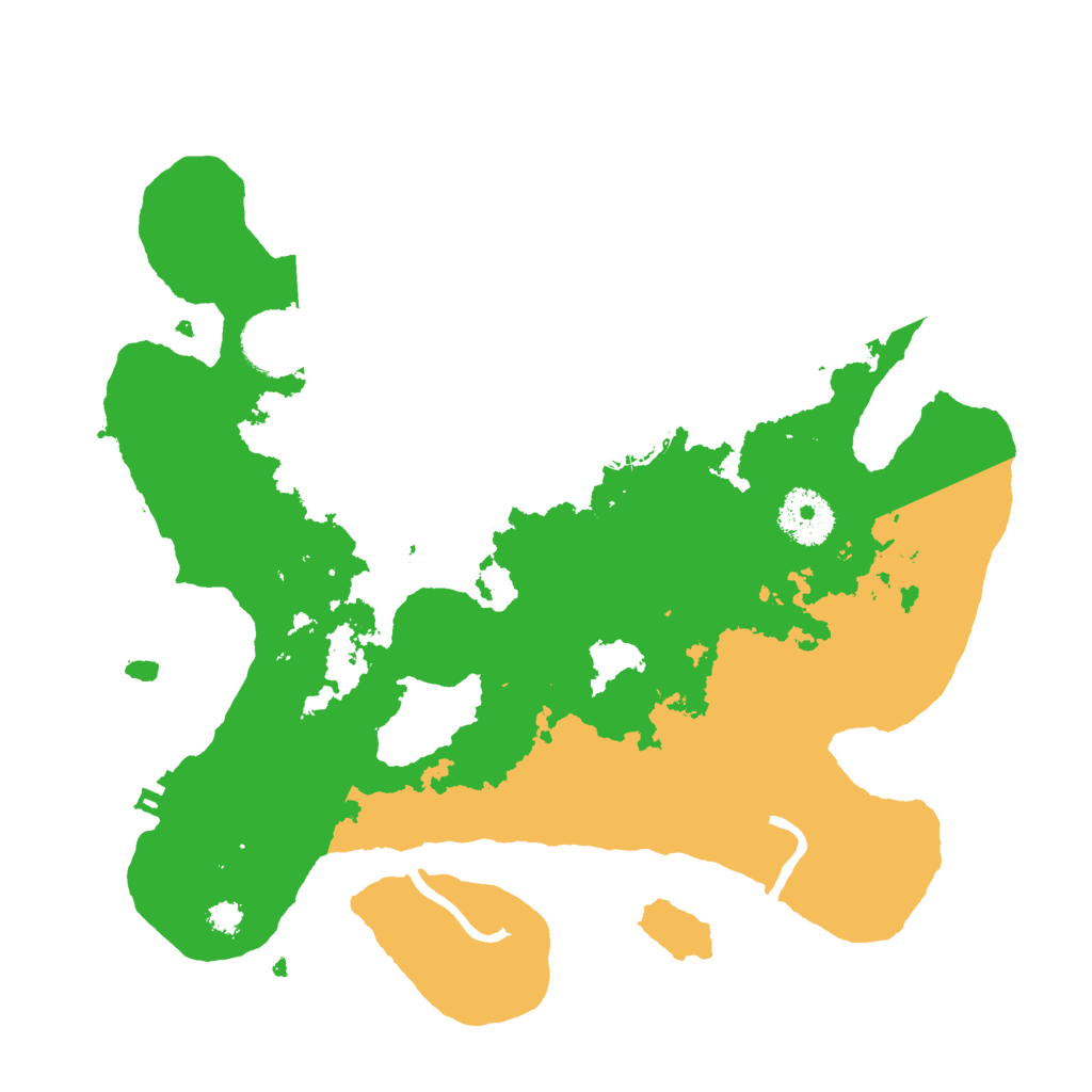 Biome Rust Map: Procedural Map, Size: 3000, Seed: 2443527
