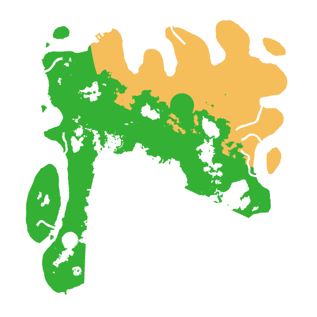 Biome Rust Map: Procedural Map, Size: 3500, Seed: 919663971