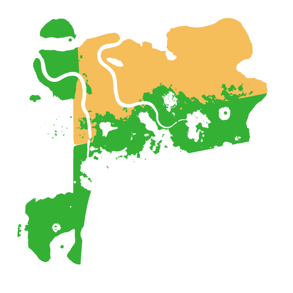 Biome Rust Map: Procedural Map, Size: 3500, Seed: 284407927