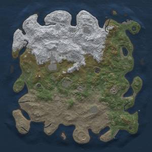 Thumbnail Rust Map: Procedural Map, Size: 4500, Seed: 12525, 18 Monuments