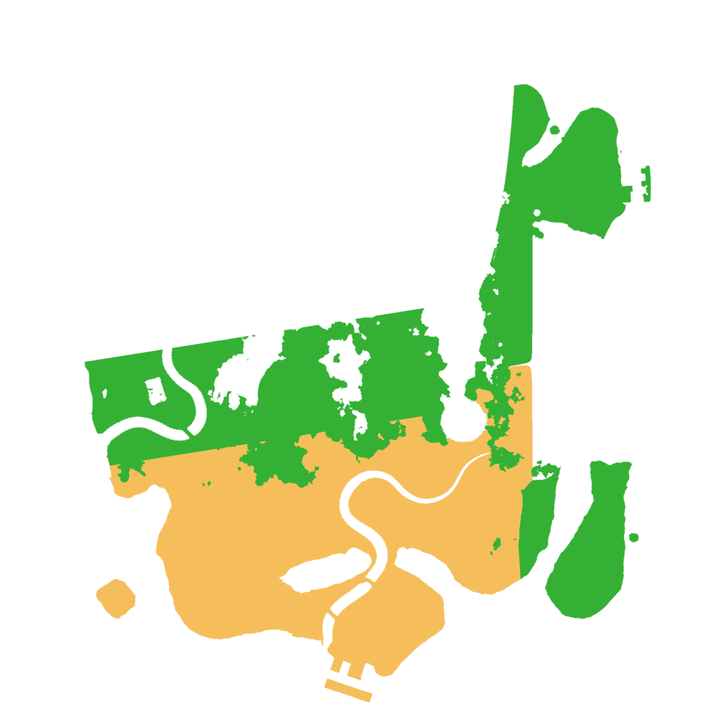Biome Rust Map: Procedural Map, Size: 3000, Seed: 2053782022