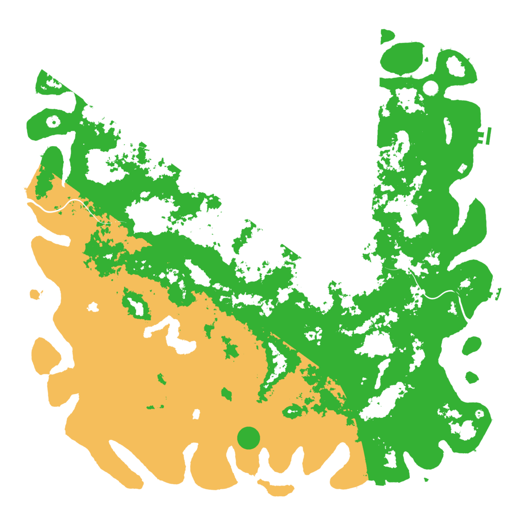 Biome Rust Map: Procedural Map, Size: 6000, Seed: 32142069
