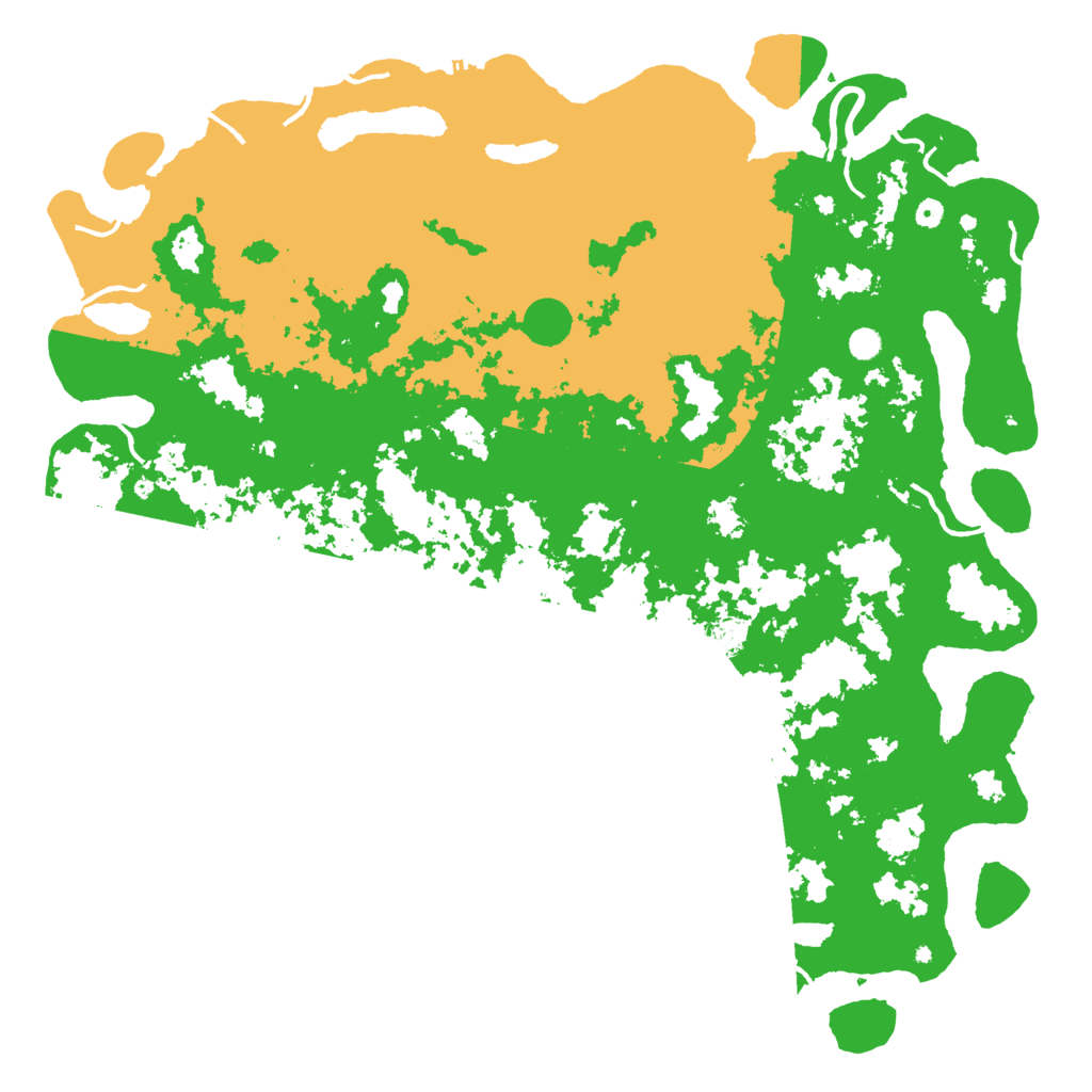 Biome Rust Map: Procedural Map, Size: 6000, Seed: 12321