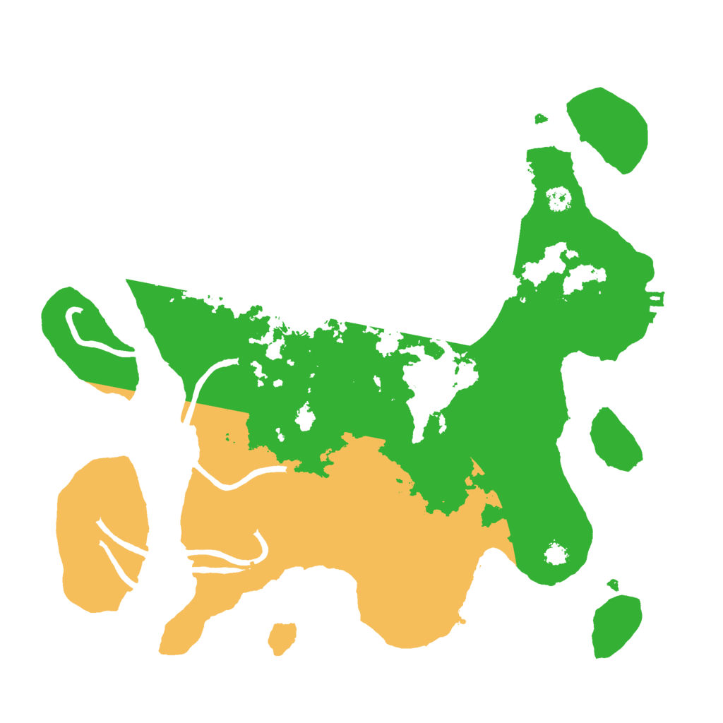 Biome Rust Map: Procedural Map, Size: 3000, Seed: 19218