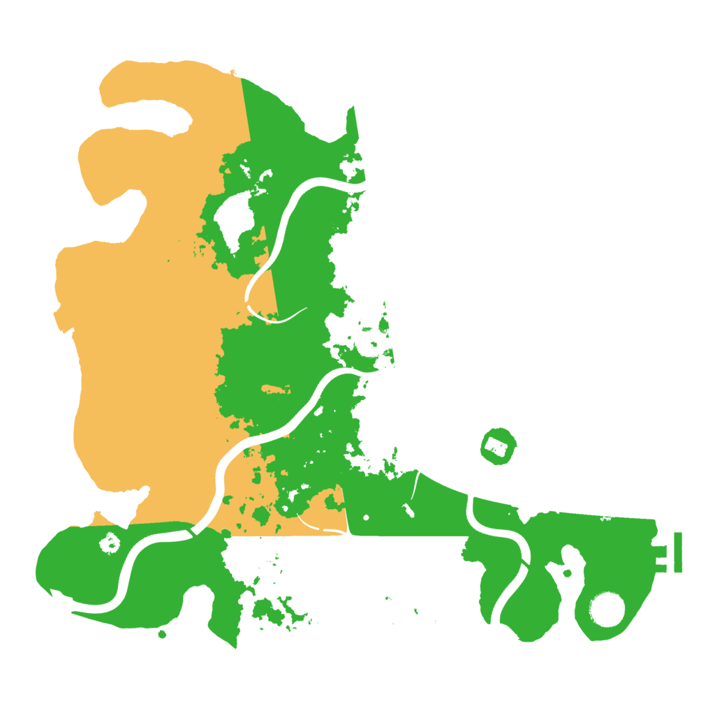 Biome Rust Map: Procedural Map, Size: 3600, Seed: 5457854