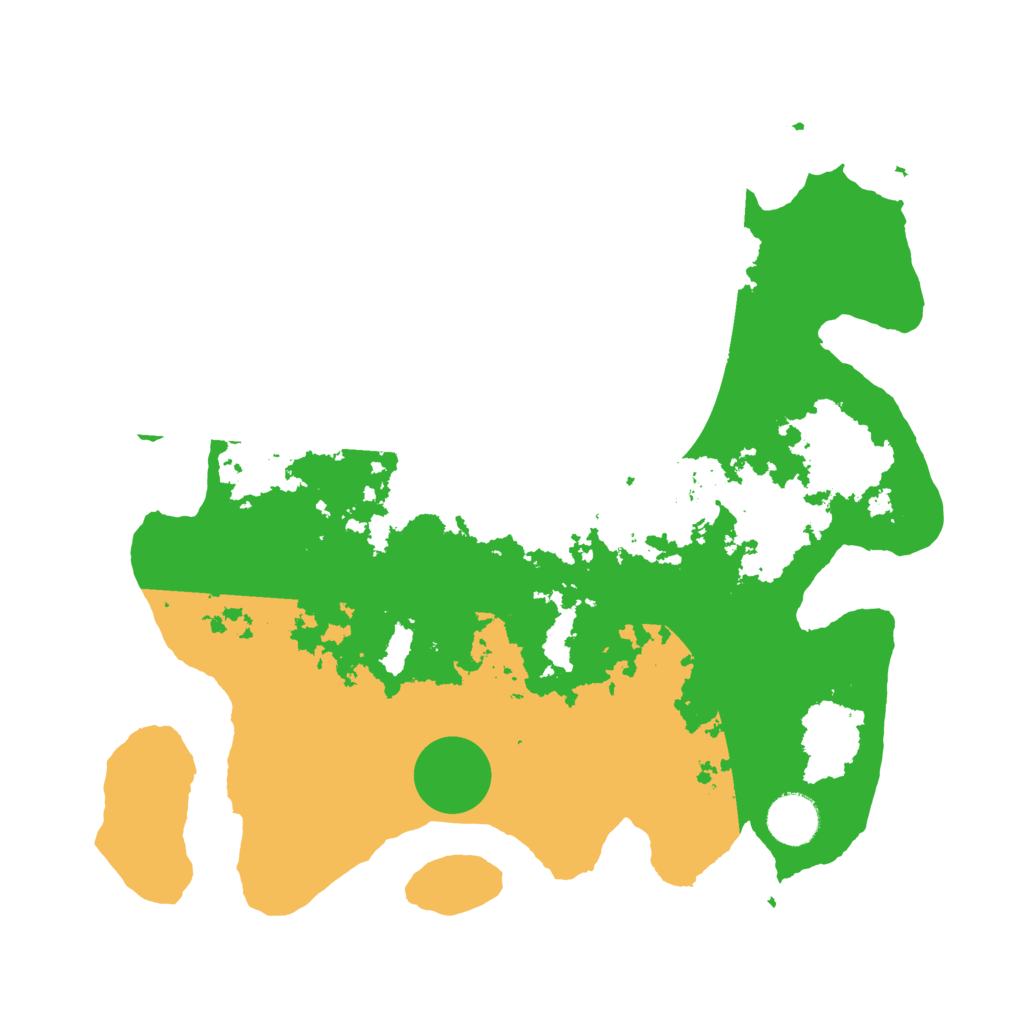 Biome Rust Map: Barren, Size: 3500, Seed: 607362271