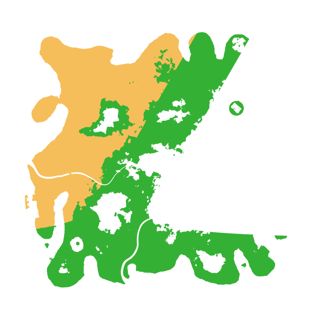 Biome Rust Map: Procedural Map, Size: 3500, Seed: 311