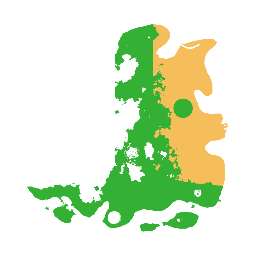 Biome Rust Map: Procedural Map, Size: 3500, Seed: 105858661