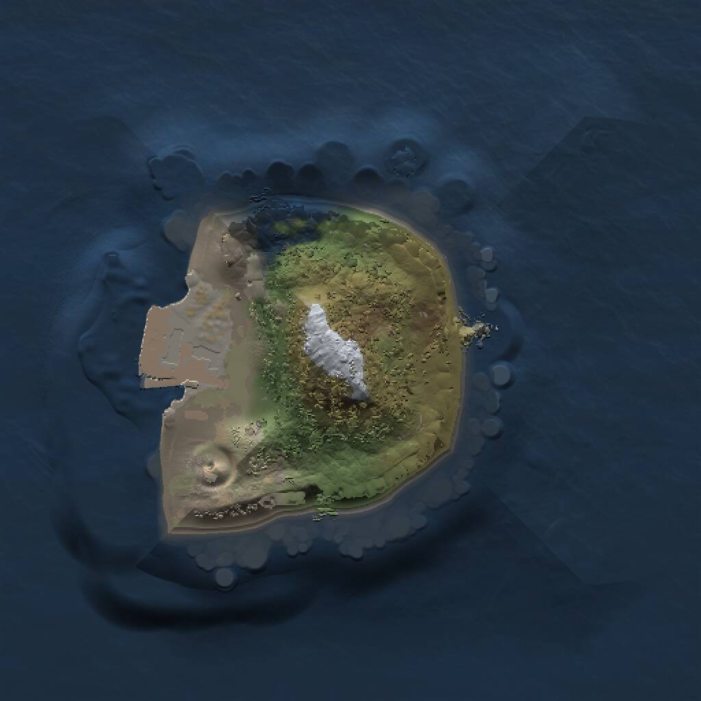 Rust Map: Procedural Map, Size: 1000, Seed: 55555555, 1 Monuments