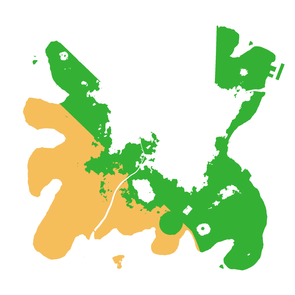 Biome Rust Map: Procedural Map, Size: 3500, Seed: 31278356