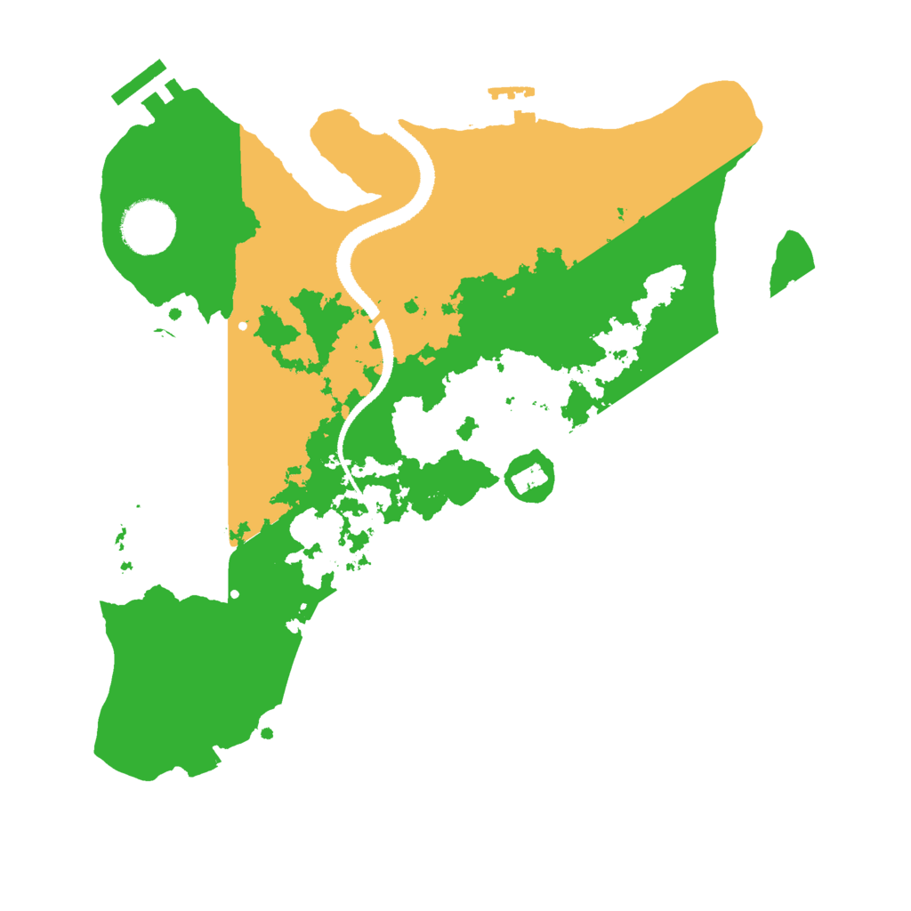 Biome Rust Map: Procedural Map, Size: 3000, Seed: 17104
