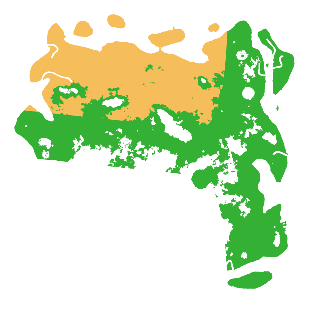 Biome Rust Map: Procedural Map, Size: 4500, Seed: 664267178