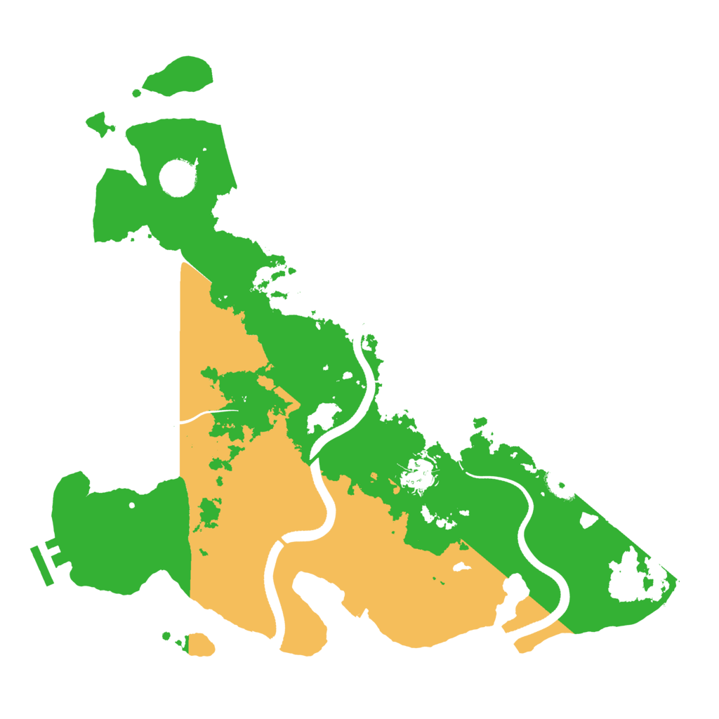 Biome Rust Map: Procedural Map, Size: 3500, Seed: 839196404