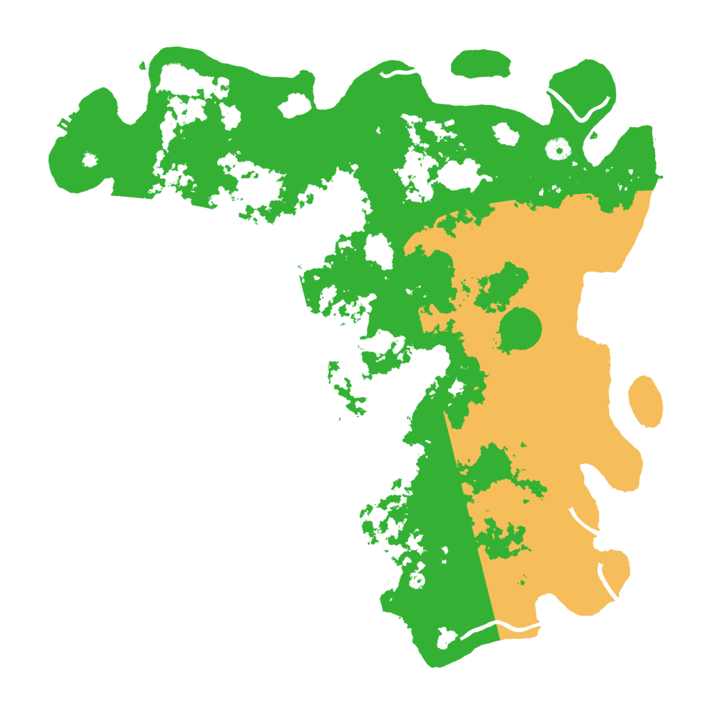 Biome Rust Map: Procedural Map, Size: 4500, Seed: 1360818841