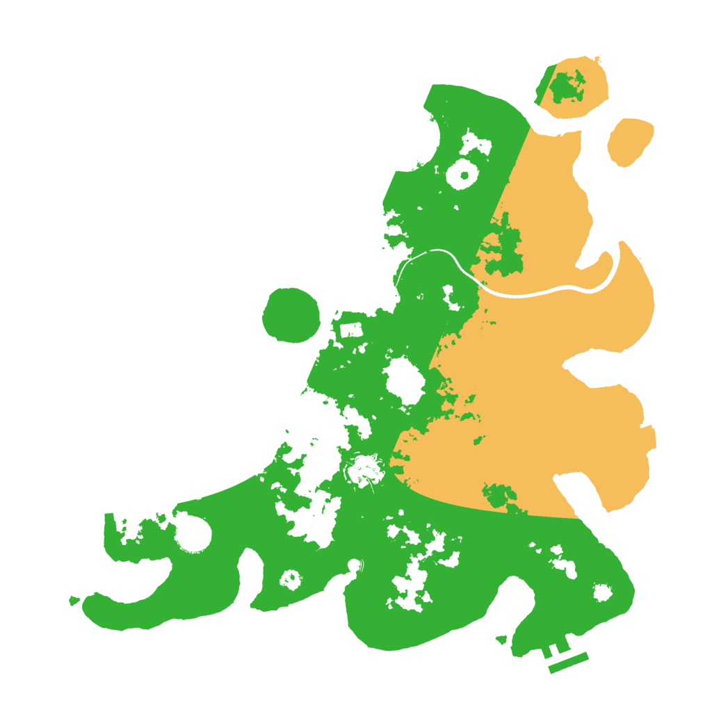 Biome Rust Map: Procedural Map, Size: 3500, Seed: 612351