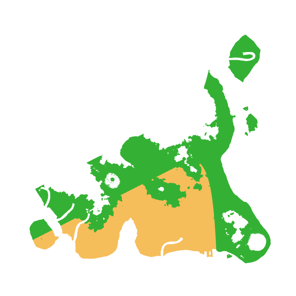 Biome Rust Map: Procedural Map, Size: 3000, Seed: 16621