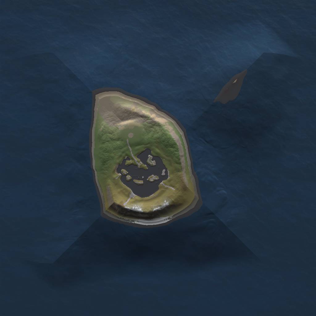 Rust Map: Barren, Size: 1000, Seed: 1195862466, 3 Monuments