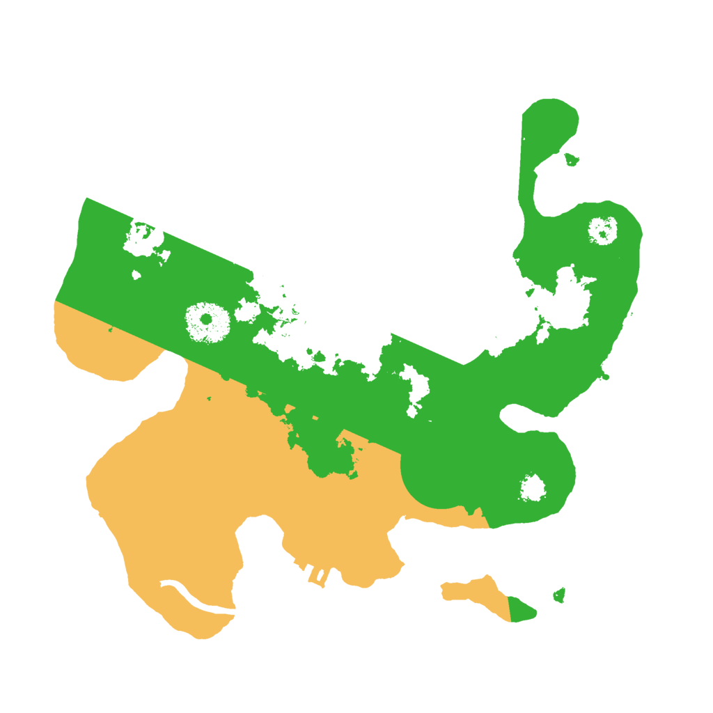 Biome Rust Map: Procedural Map, Size: 2500, Seed: 1845422617