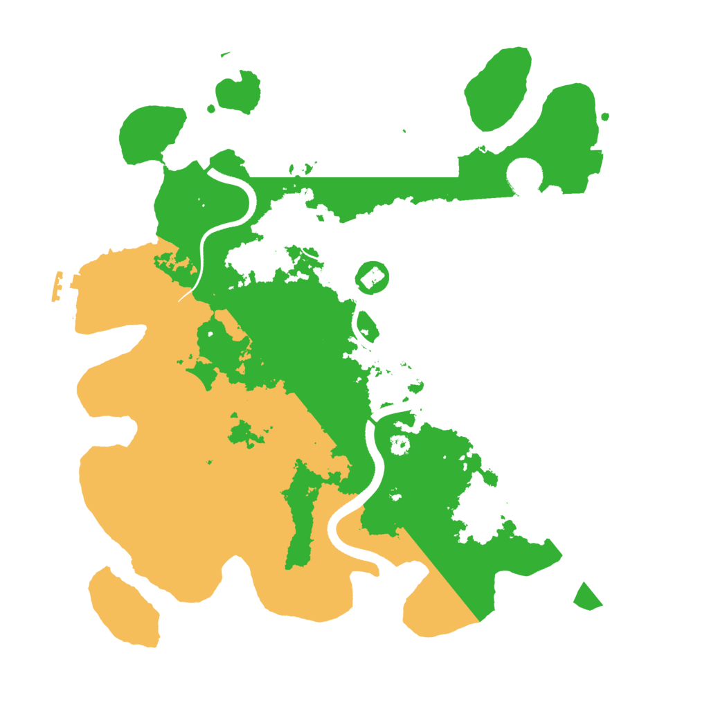 Biome Rust Map: Procedural Map, Size: 3500, Seed: 32117