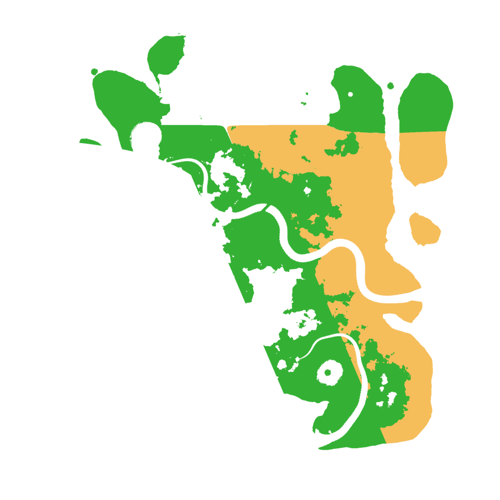 Biome Rust Map: Procedural Map, Size: 3000, Seed: 653683920