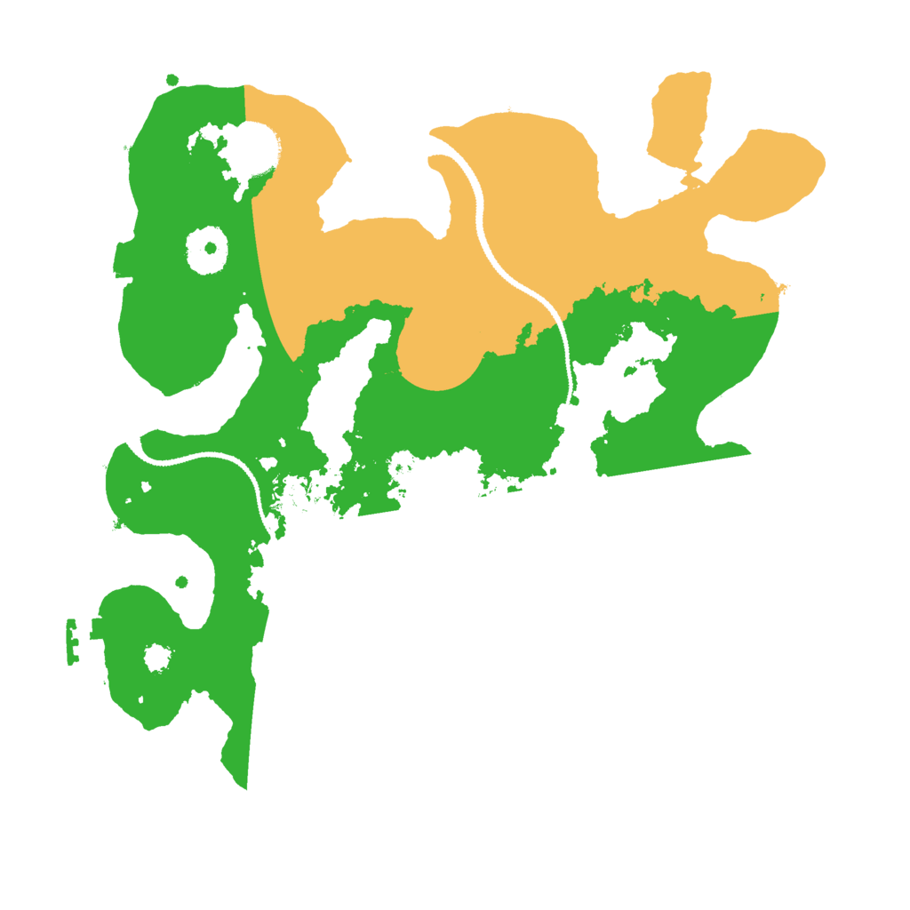 Biome Rust Map: Procedural Map, Size: 3000, Seed: 2443516
