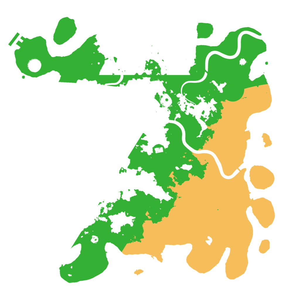 Biome Rust Map: Procedural Map, Size: 4000, Seed: 8927