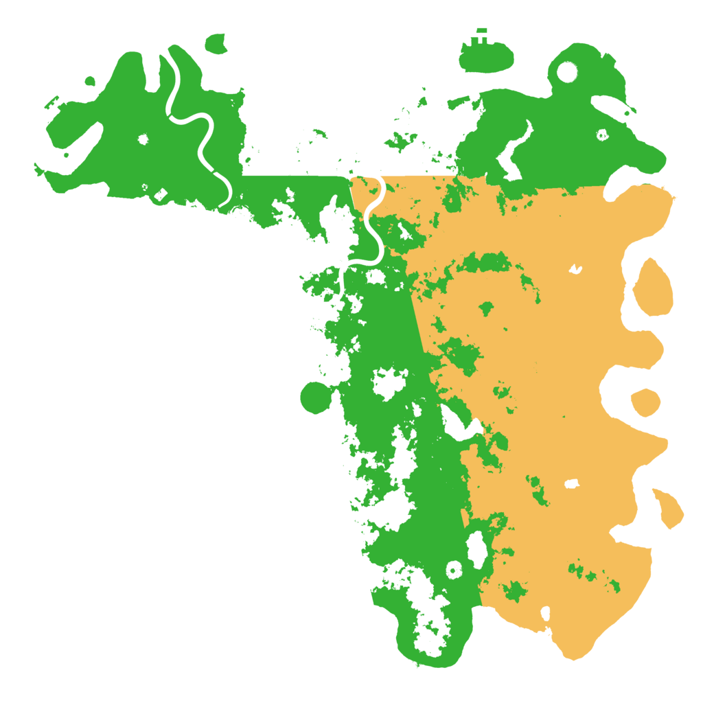 Biome Rust Map: Procedural Map, Size: 6000, Seed: 10101