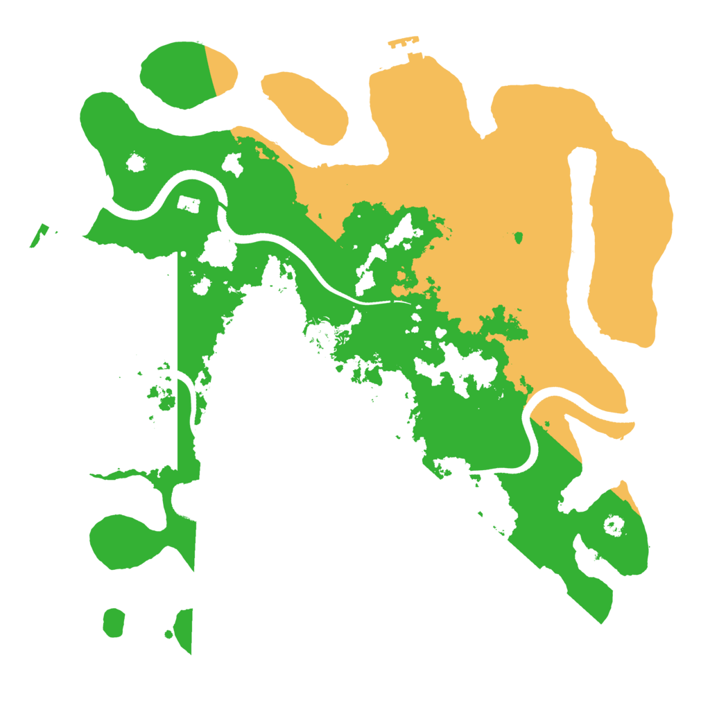 Biome Rust Map: Procedural Map, Size: 3500, Seed: 13672404