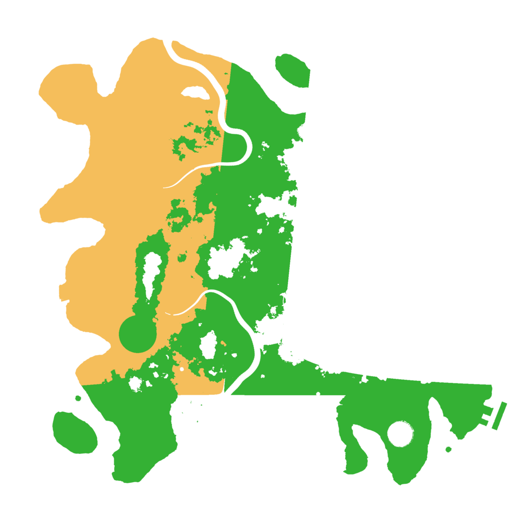 Biome Rust Map: Procedural Map, Size: 3700, Seed: 526704693