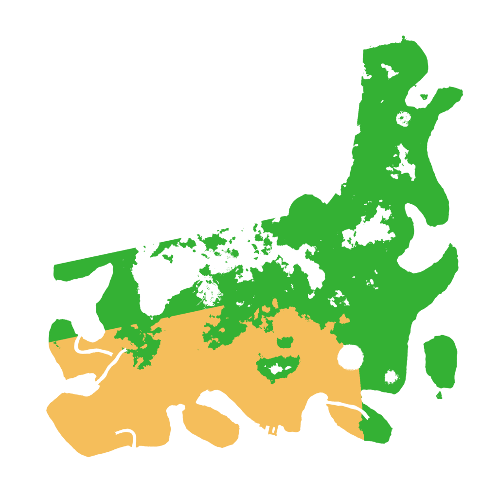 Biome Rust Map: Procedural Map, Size: 3500, Seed: 1524905217