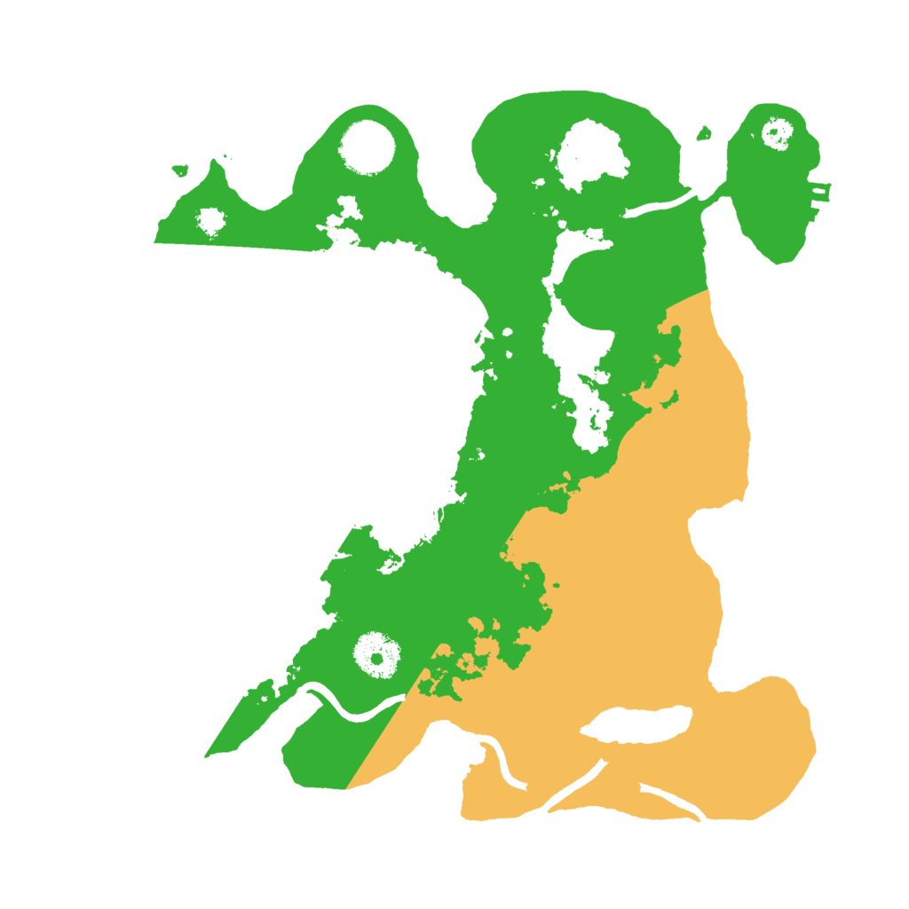 Biome Rust Map: Procedural Map, Size: 3000, Seed: 190438167