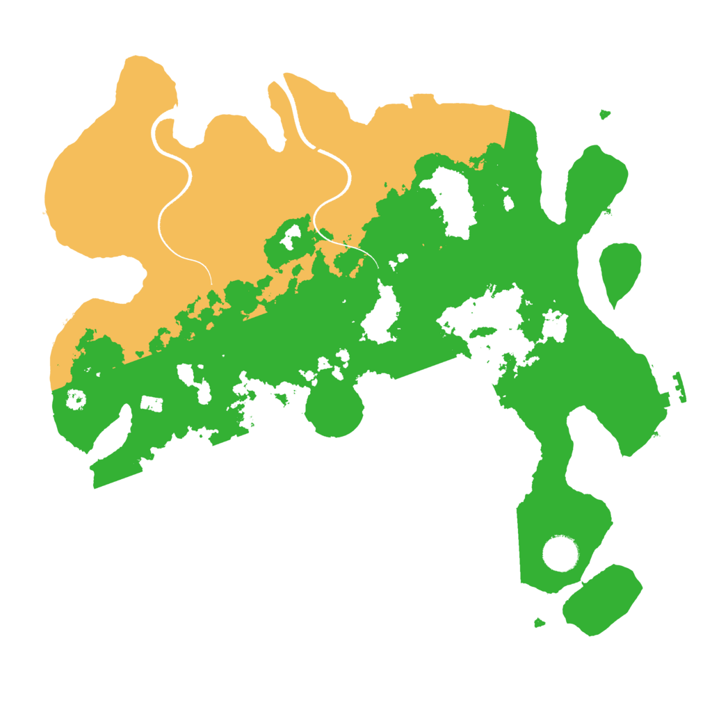 Biome Rust Map: Procedural Map, Size: 3500, Seed: 334060724