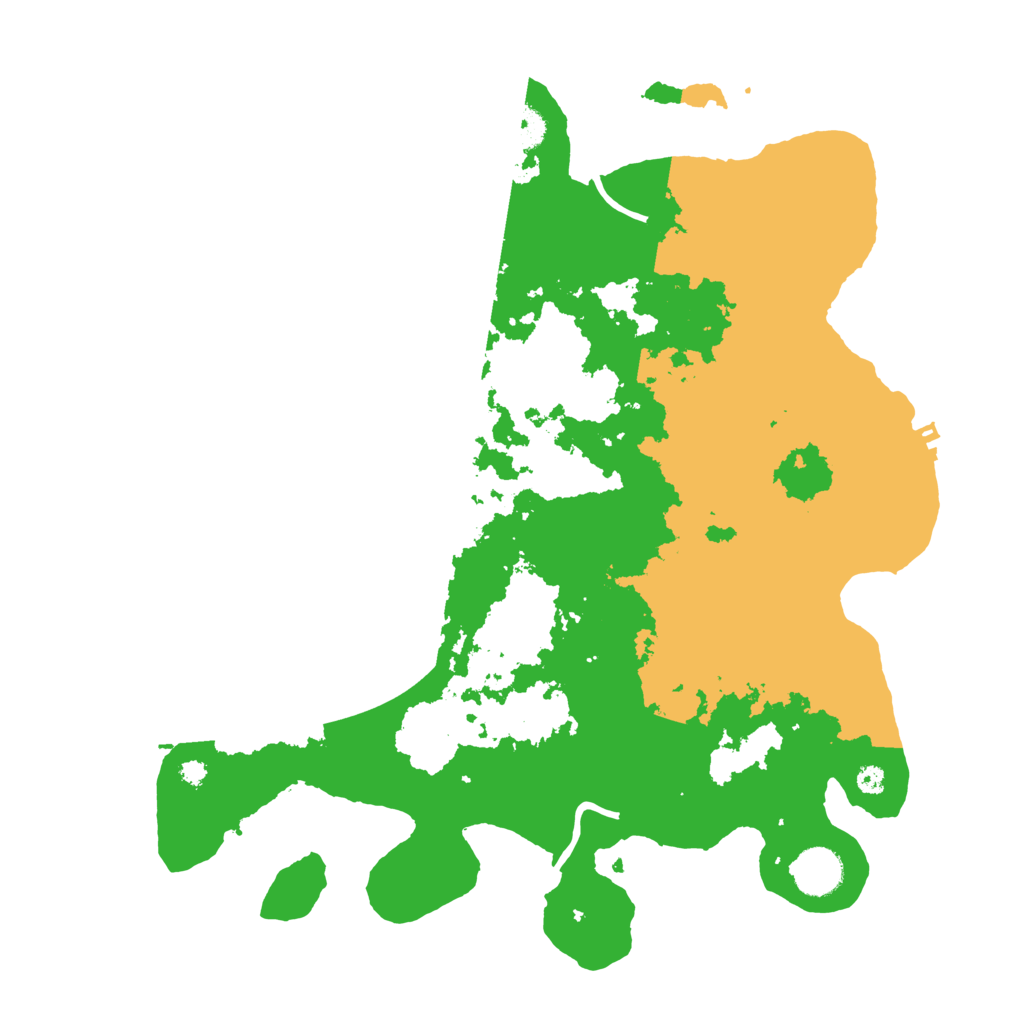Biome Rust Map: Procedural Map, Size: 3700, Seed: 492880405