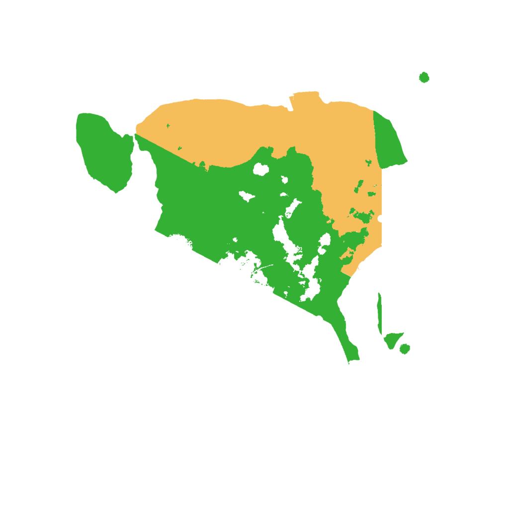 Biome Rust Map: Procedural Map, Size: 2000, Seed: 2057399028