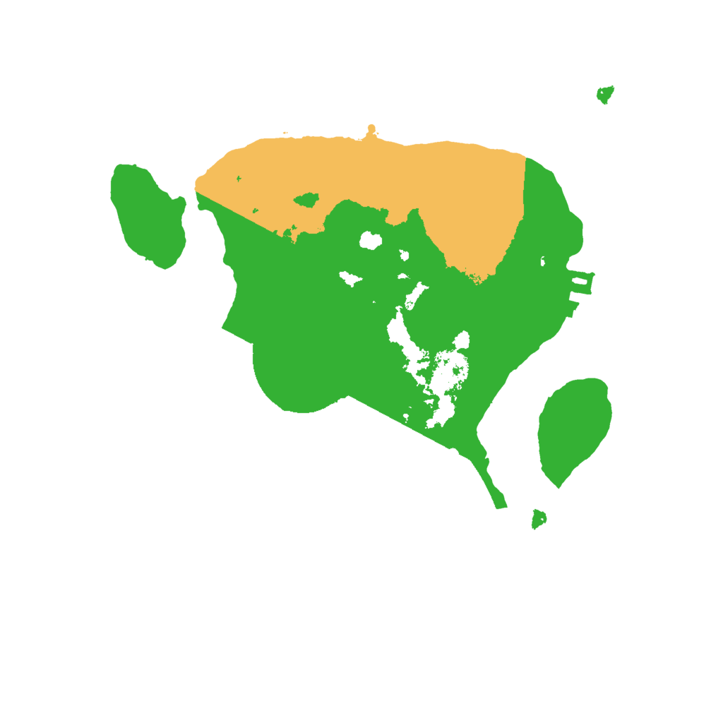 Biome Rust Map: Procedural Map, Size: 2000, Seed: 2057399028