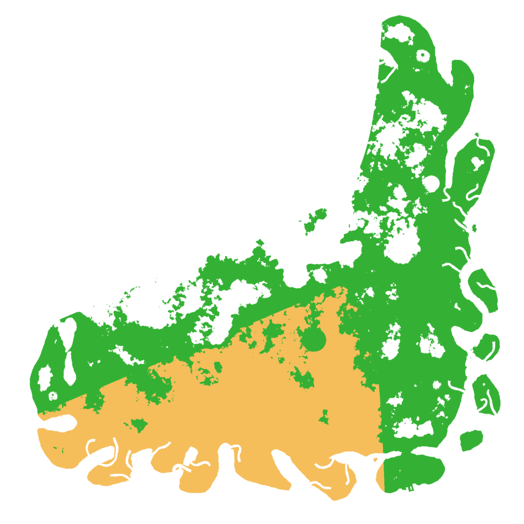 Biome Rust Map: Procedural Map, Size: 6000, Seed: 801701895