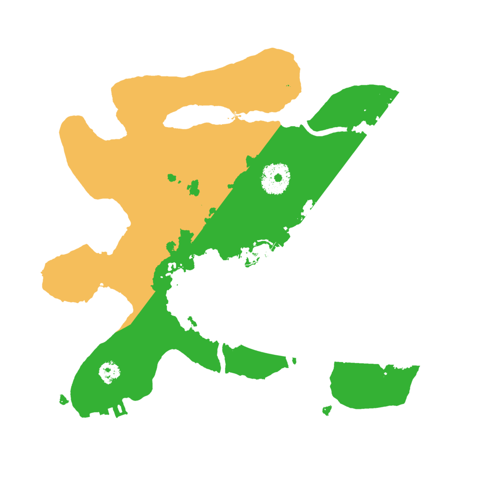 Biome Rust Map: Procedural Map, Size: 2500, Seed: 3281