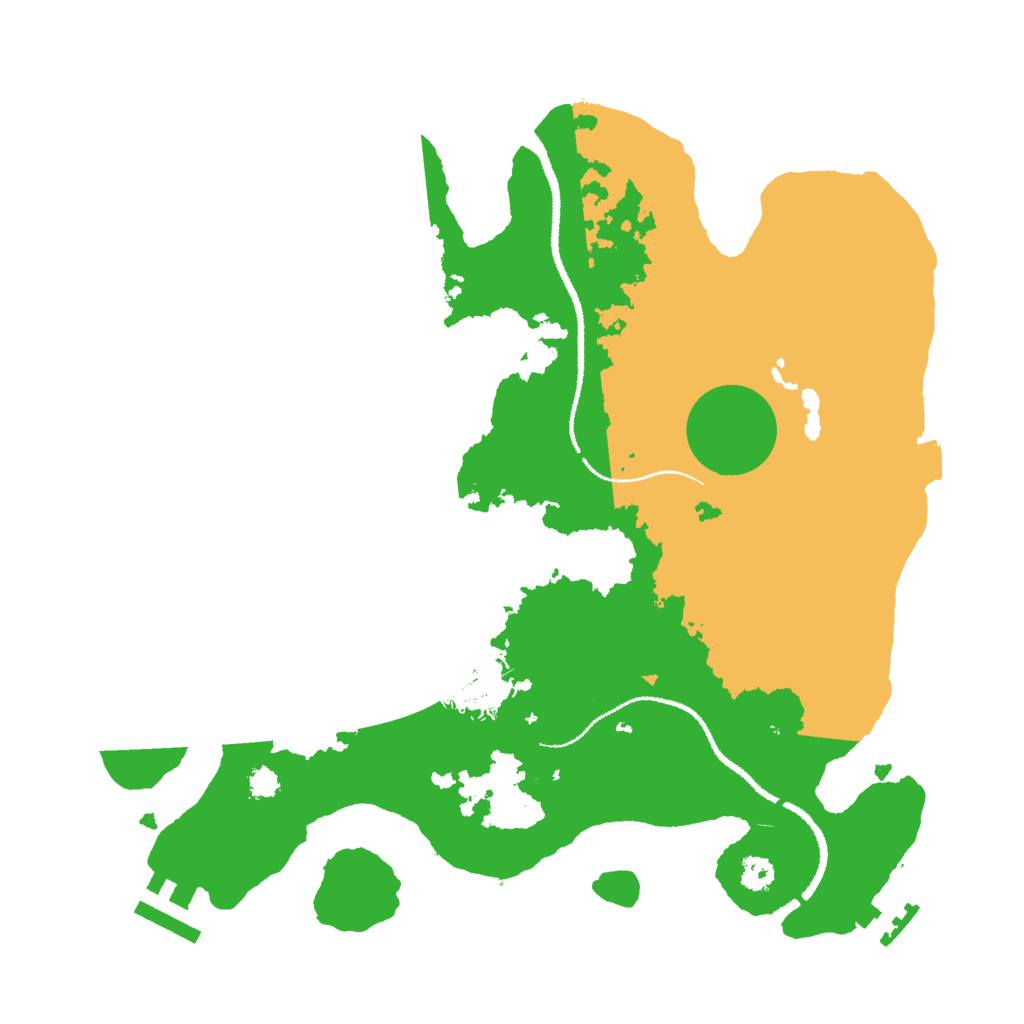 Biome Rust Map: Procedural Map, Size: 3000, Seed: 21888