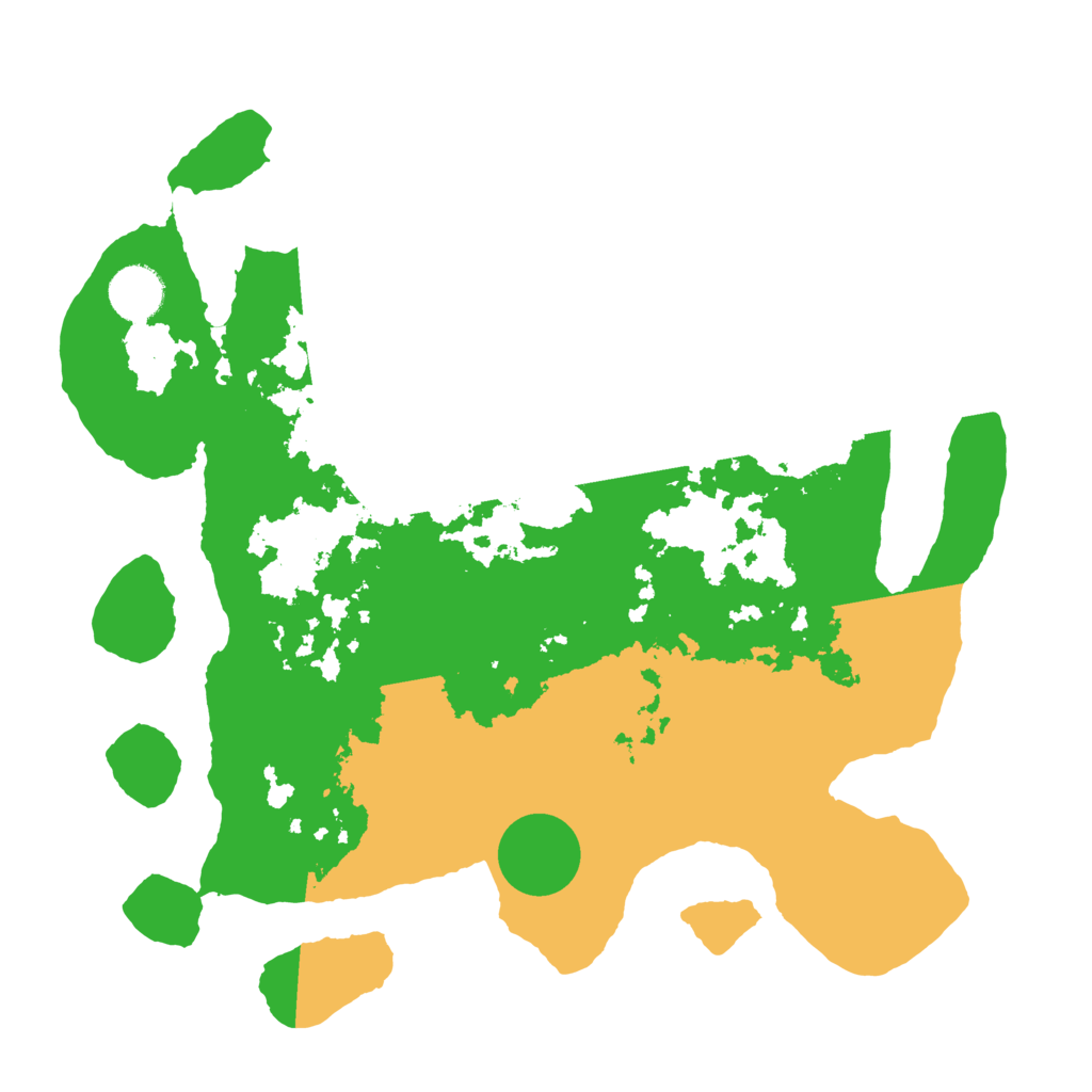 Biome Rust Map: Barren, Size: 3500, Seed: 907104269